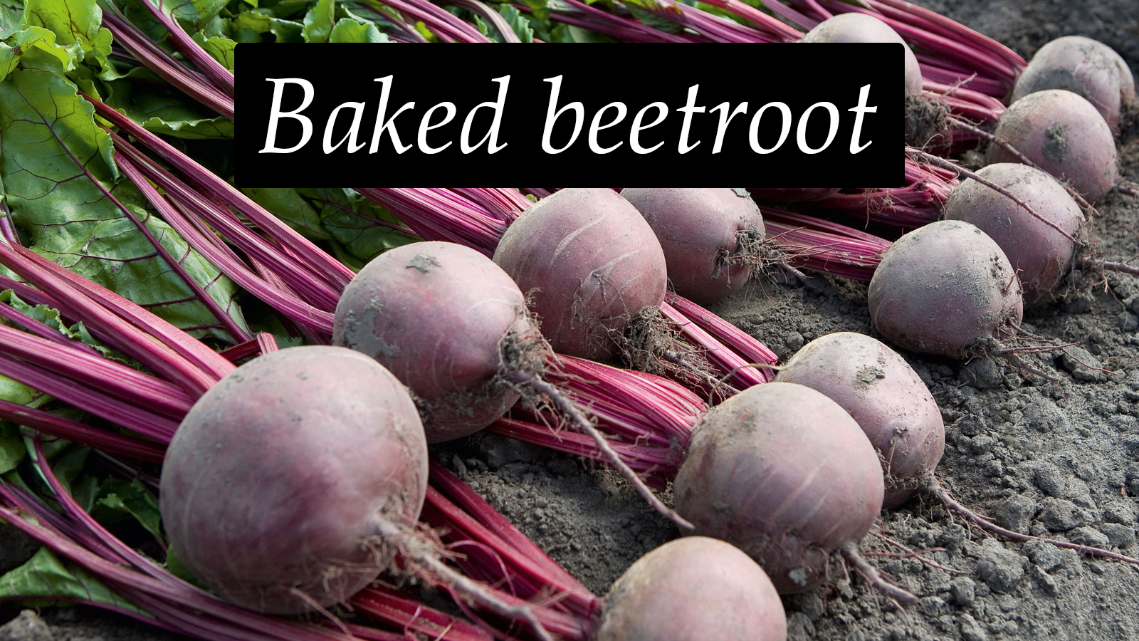 Baked beetroot